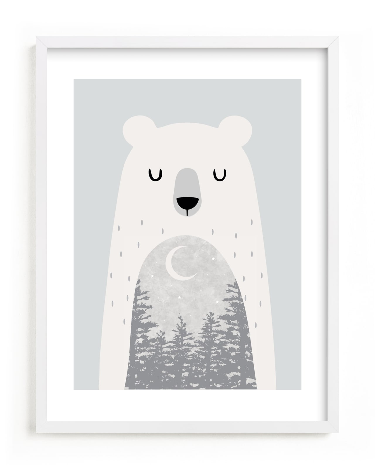 "Goodnight Bear" by Oma N. Ramkhelawan in beautiful frame options and a variety of sizes.