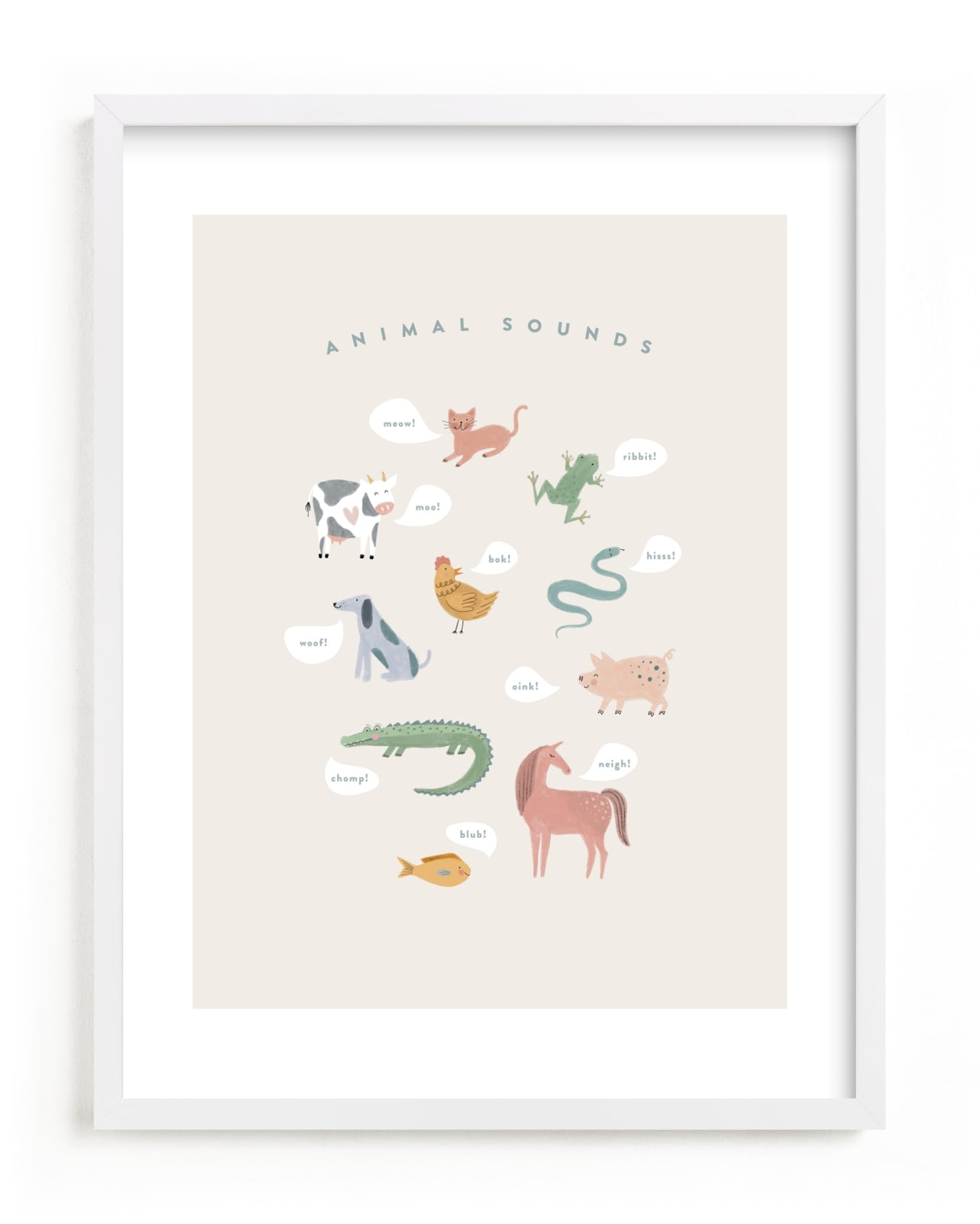 "Sounds" by Pixel and Hank in beautiful frame options and a variety of sizes.
