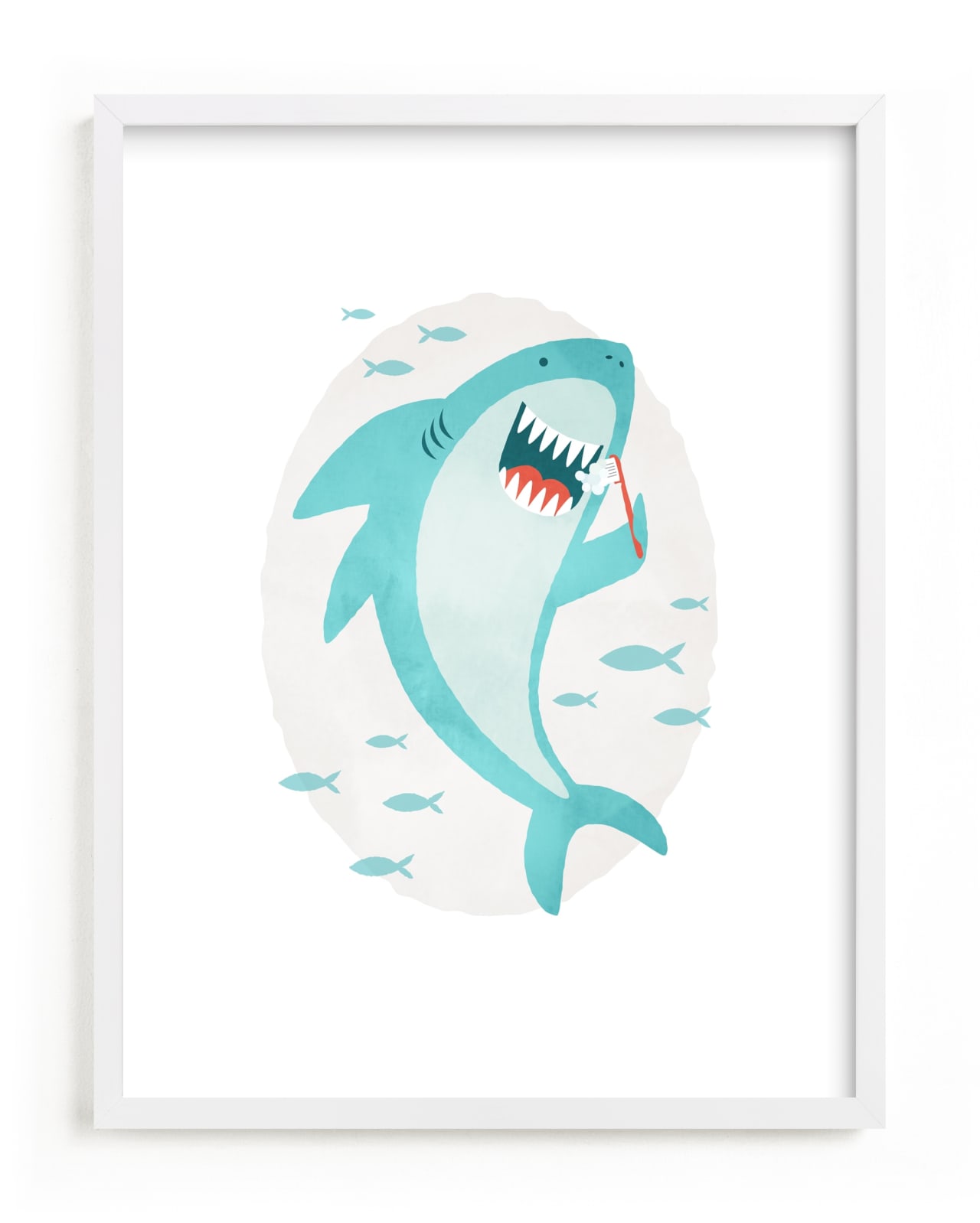 "great white teeth" by Susan Asbill in beautiful frame options and a variety of sizes.