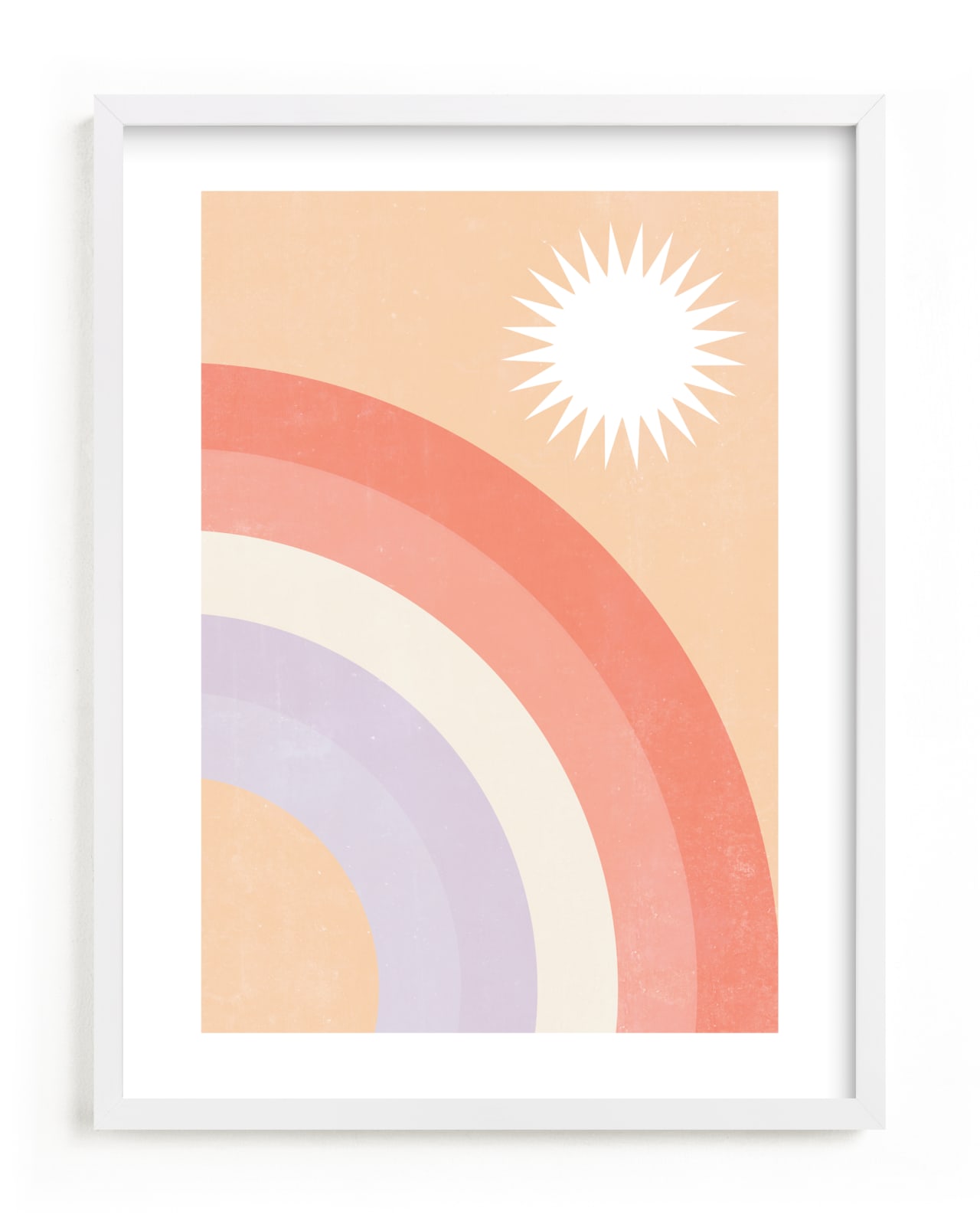"Double Rainbow with Moon and Sun II" by EMANUELA CARRATONI in beautiful frame options and a variety of sizes.
