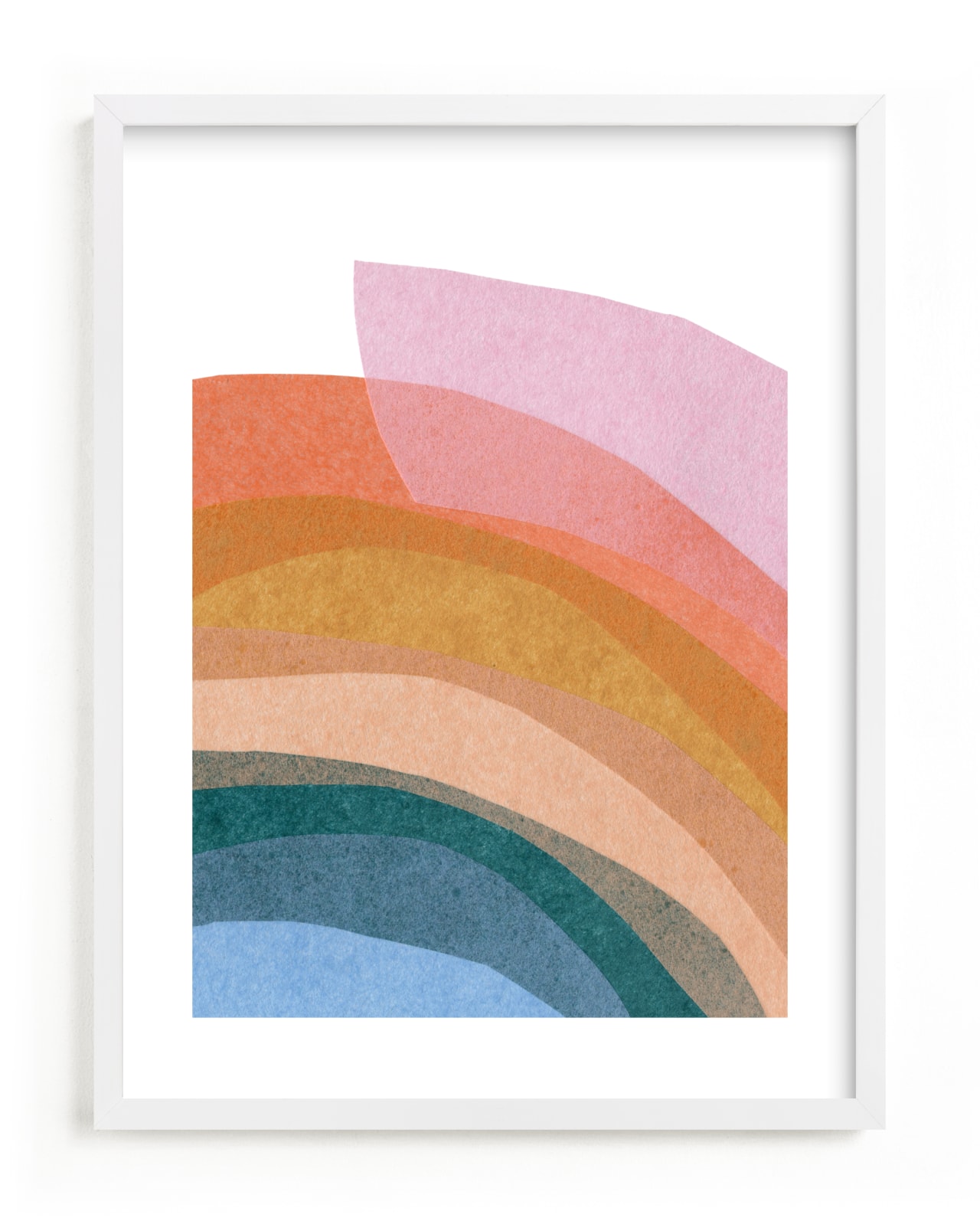 "paper rainbow" by Carrie Moradi in beautiful frame options and a variety of sizes.