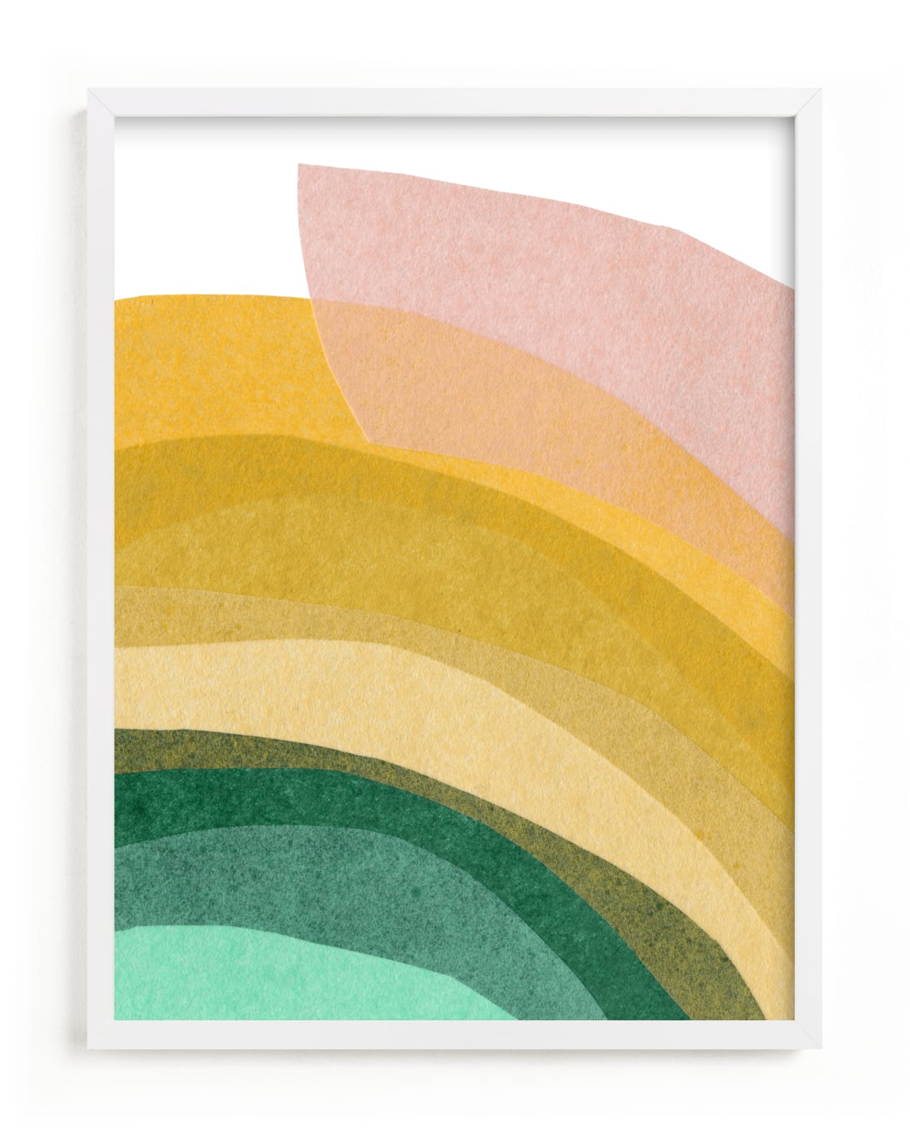 "paper rainbow" by Carrie Moradi in beautiful frame options and a variety of sizes.