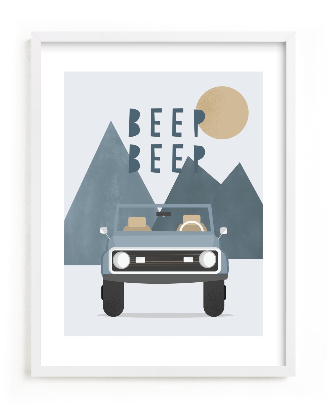 "Beep Beep" by Christie Garcia in beautiful frame options and a variety of sizes.