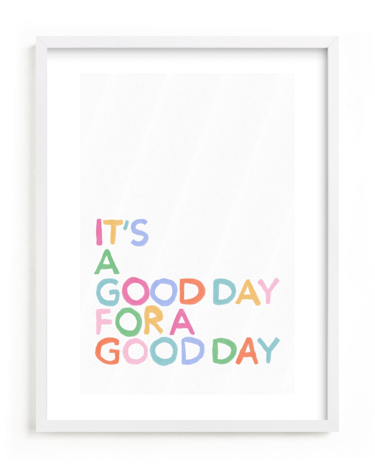 "Good Day Vibes" by Inkblot Design in beautiful frame options and a variety of sizes.
