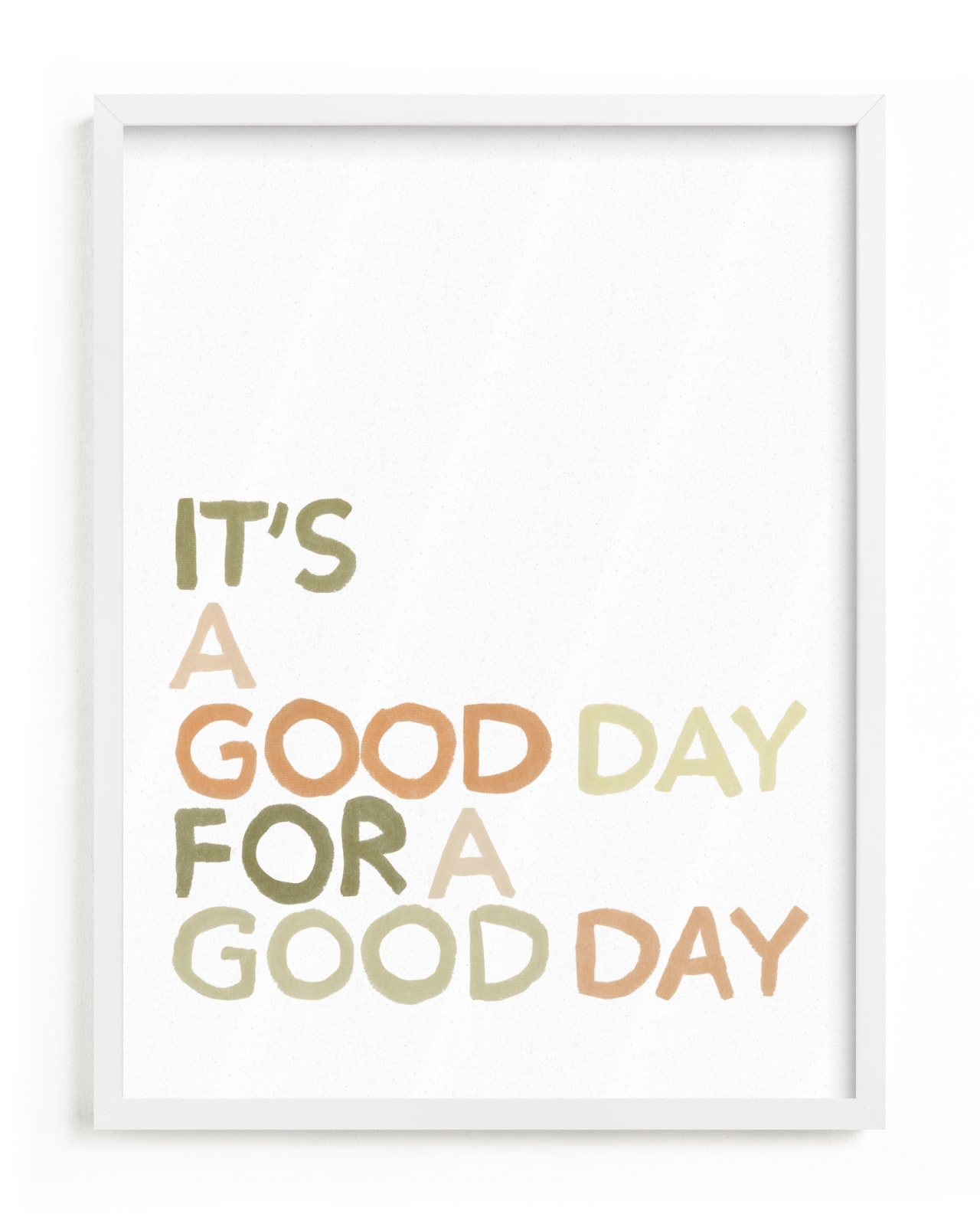 "Good Day Vibes" by Inkblot Design in beautiful frame options and a variety of sizes.