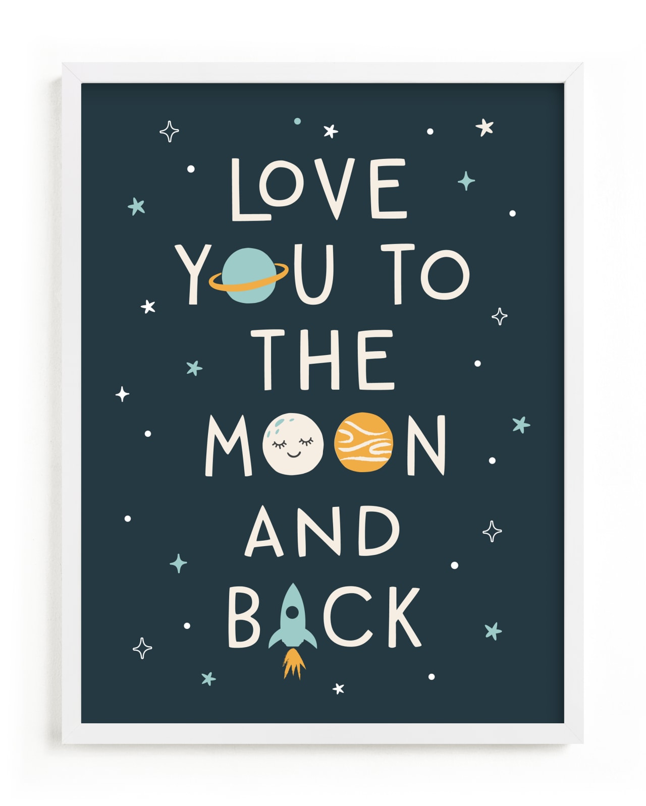 "Moon And Back" by Annie Holmquist in beautiful frame options and a variety of sizes.