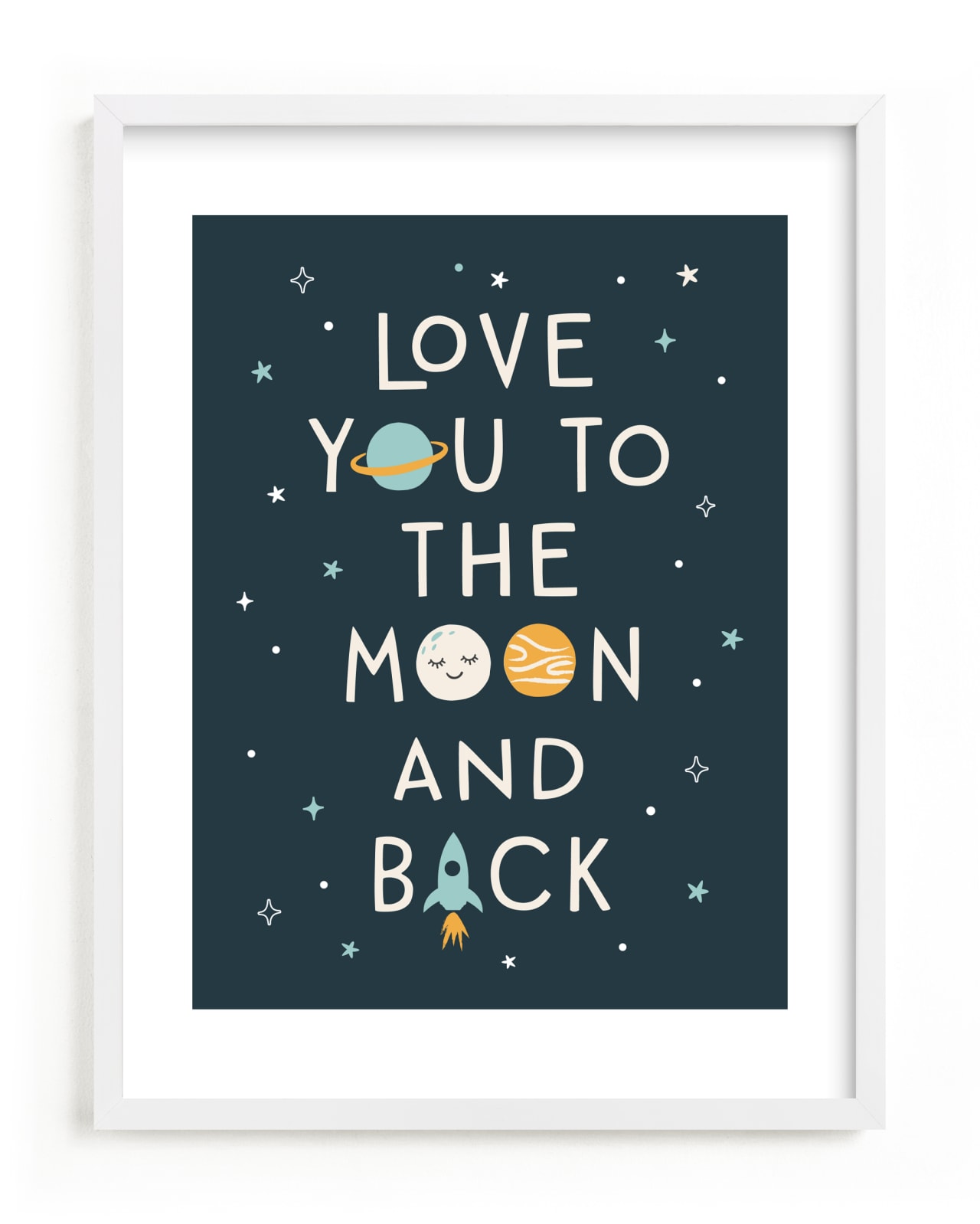 "Moon And Back" by Annie Holmquist in beautiful frame options and a variety of sizes.