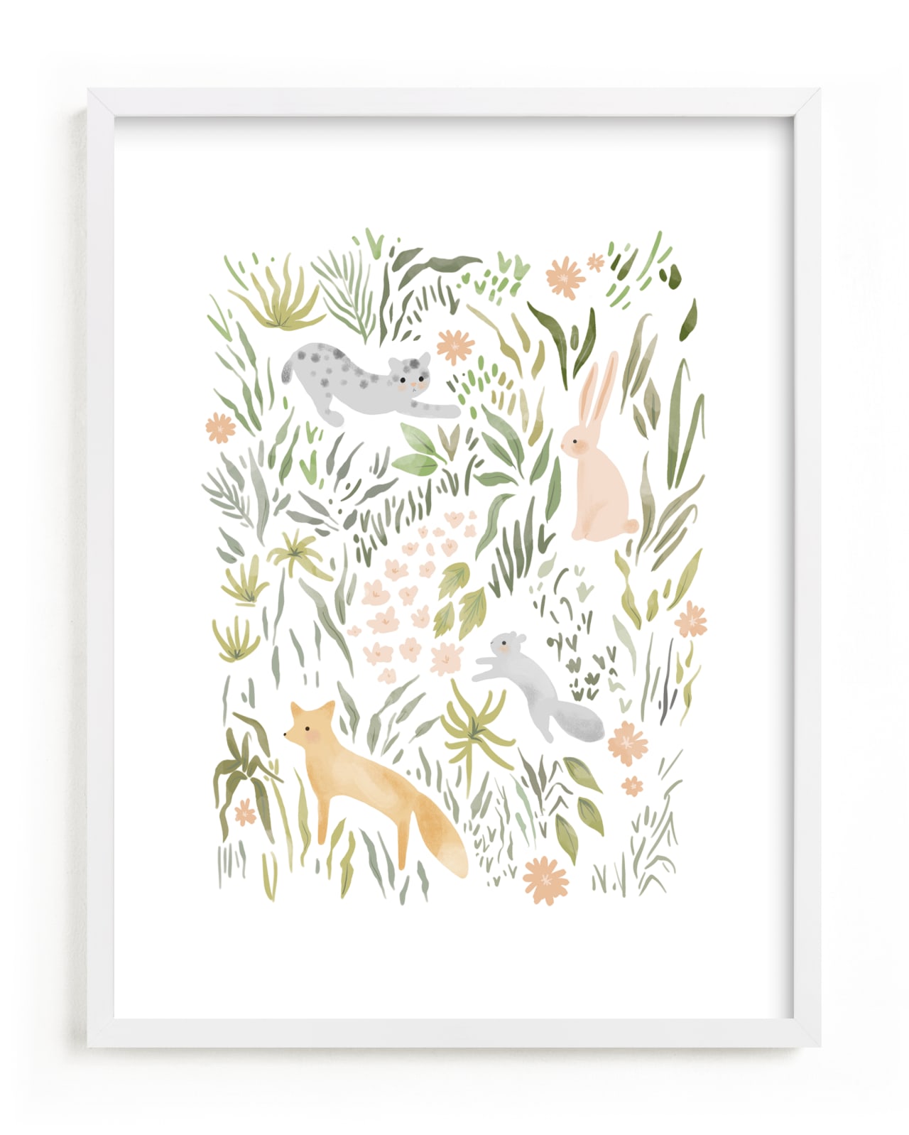 "Flora and Fauna" by Hannah Williams in beautiful frame options and a variety of sizes.