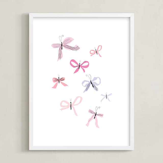 "Butterfly Bows" by Baumbirdy in beautiful frame options and a variety of sizes.
