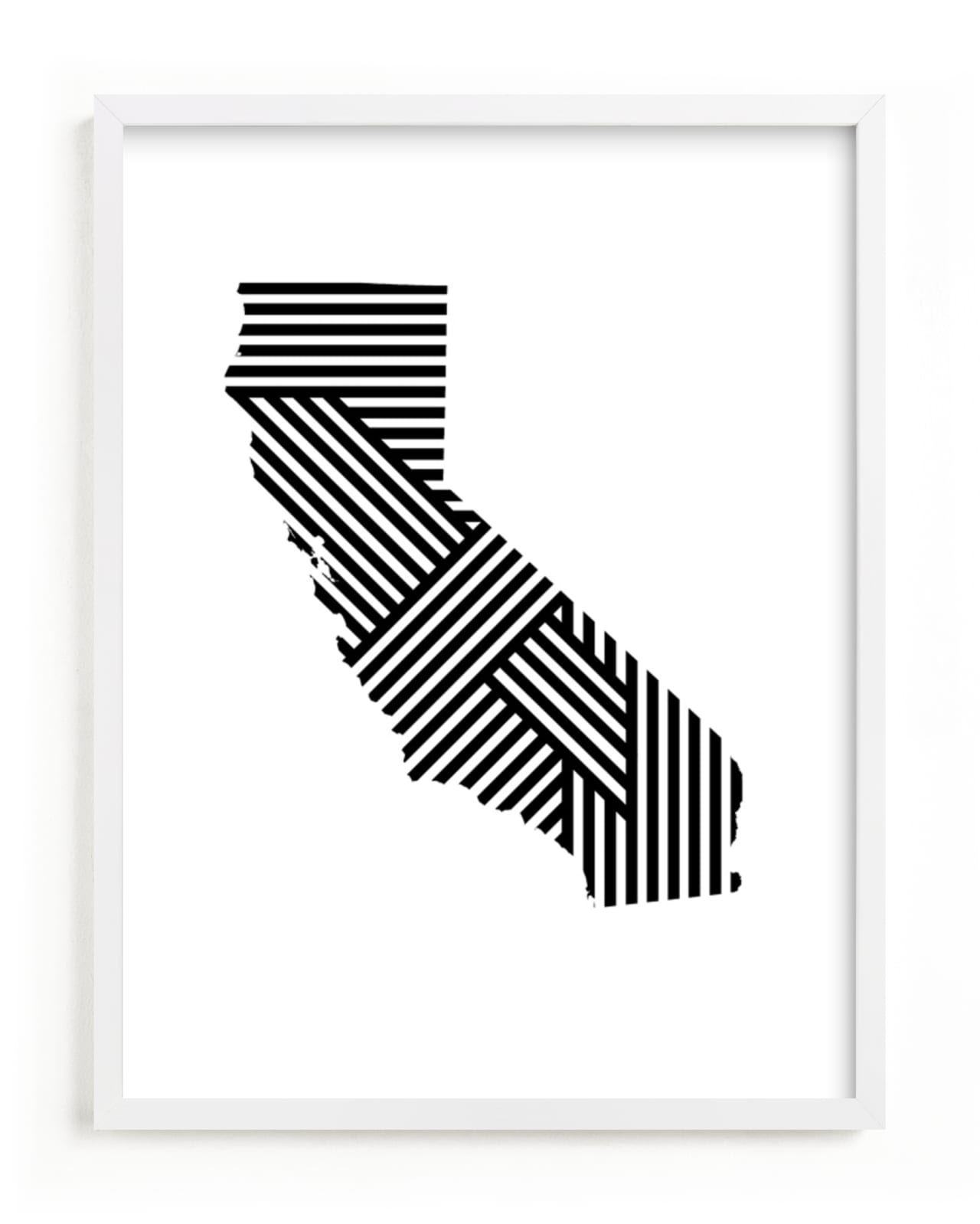 "State Lines, California" - Art Print by Owl and Toad in beautiful frame options and a variety of sizes.