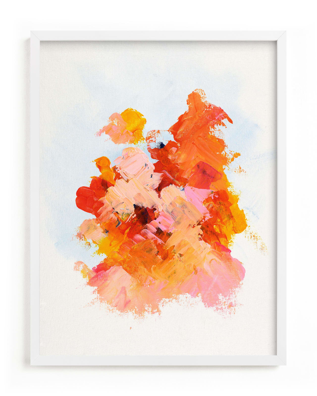 "Bright Pink Abstract Art Print" - Art Print by Caryn Owen in beautiful frame options and a variety of sizes.
