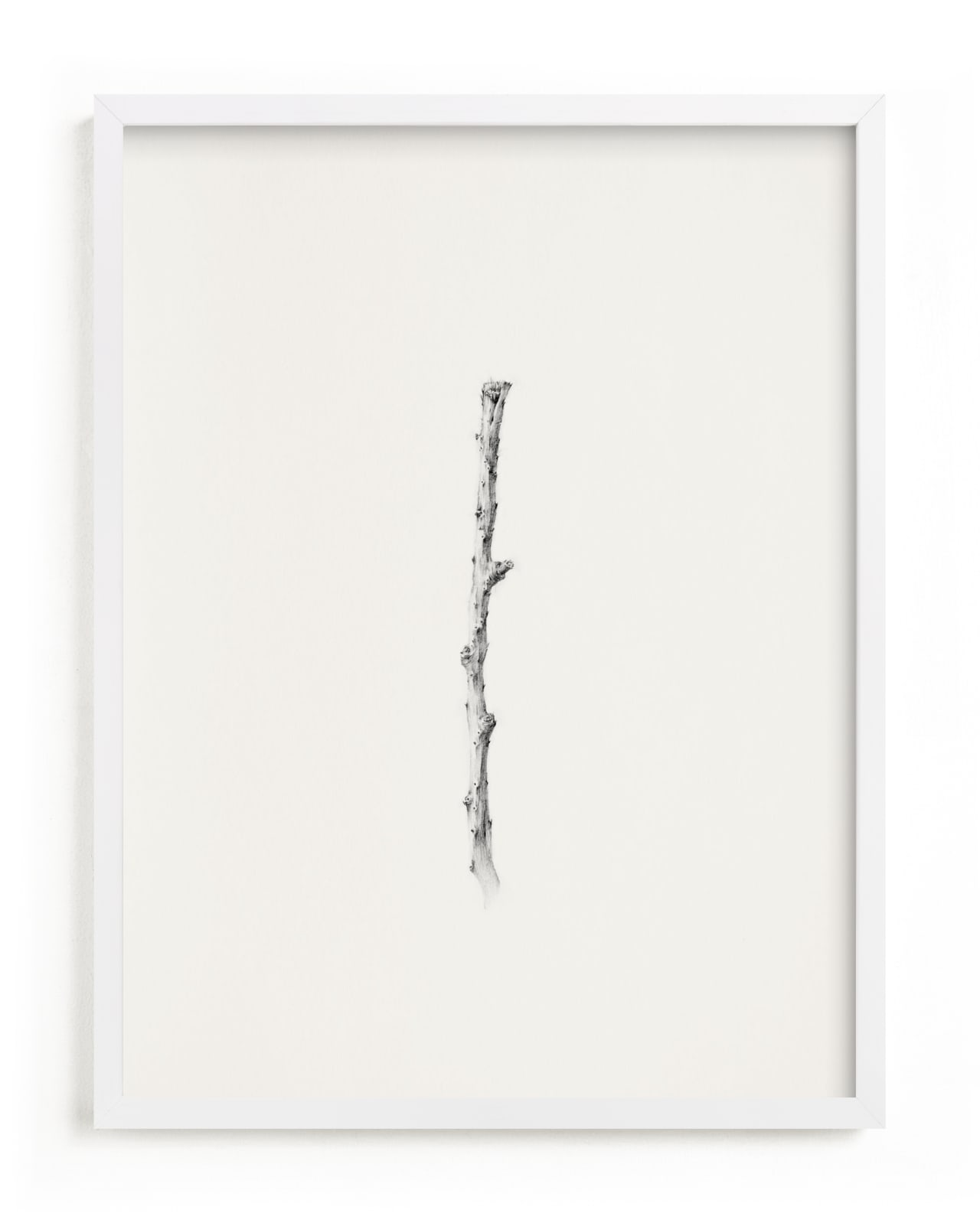 "Twig- Solitude 03" - Art Print by jinseikou in beautiful frame options and a variety of sizes.