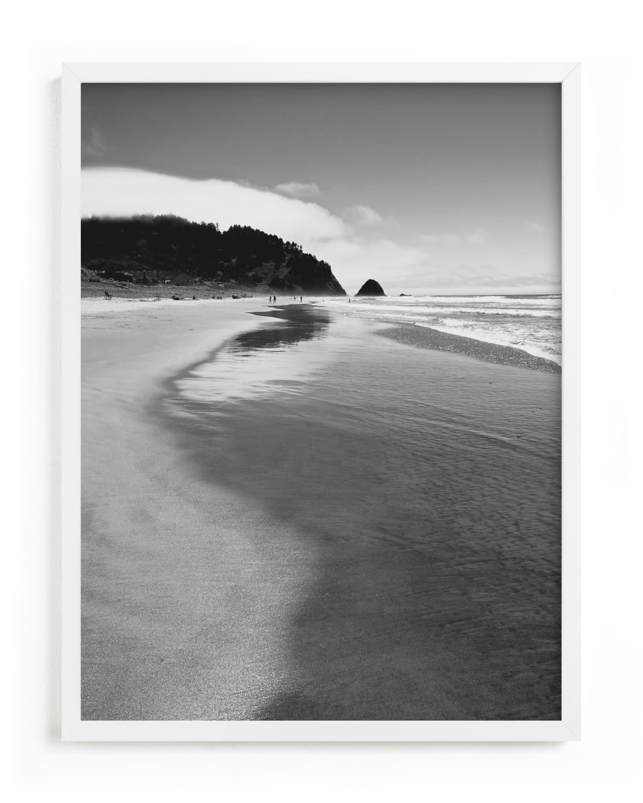 "Solitude at the beach" - Art Print by Jan Kessel in beautiful frame options and a variety of sizes.
