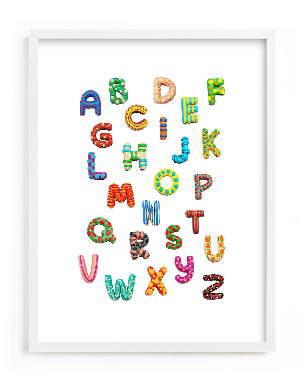 "Lovely ABC" - Art Print by Alexandra Dzh in beautiful frame options and a variety of sizes.