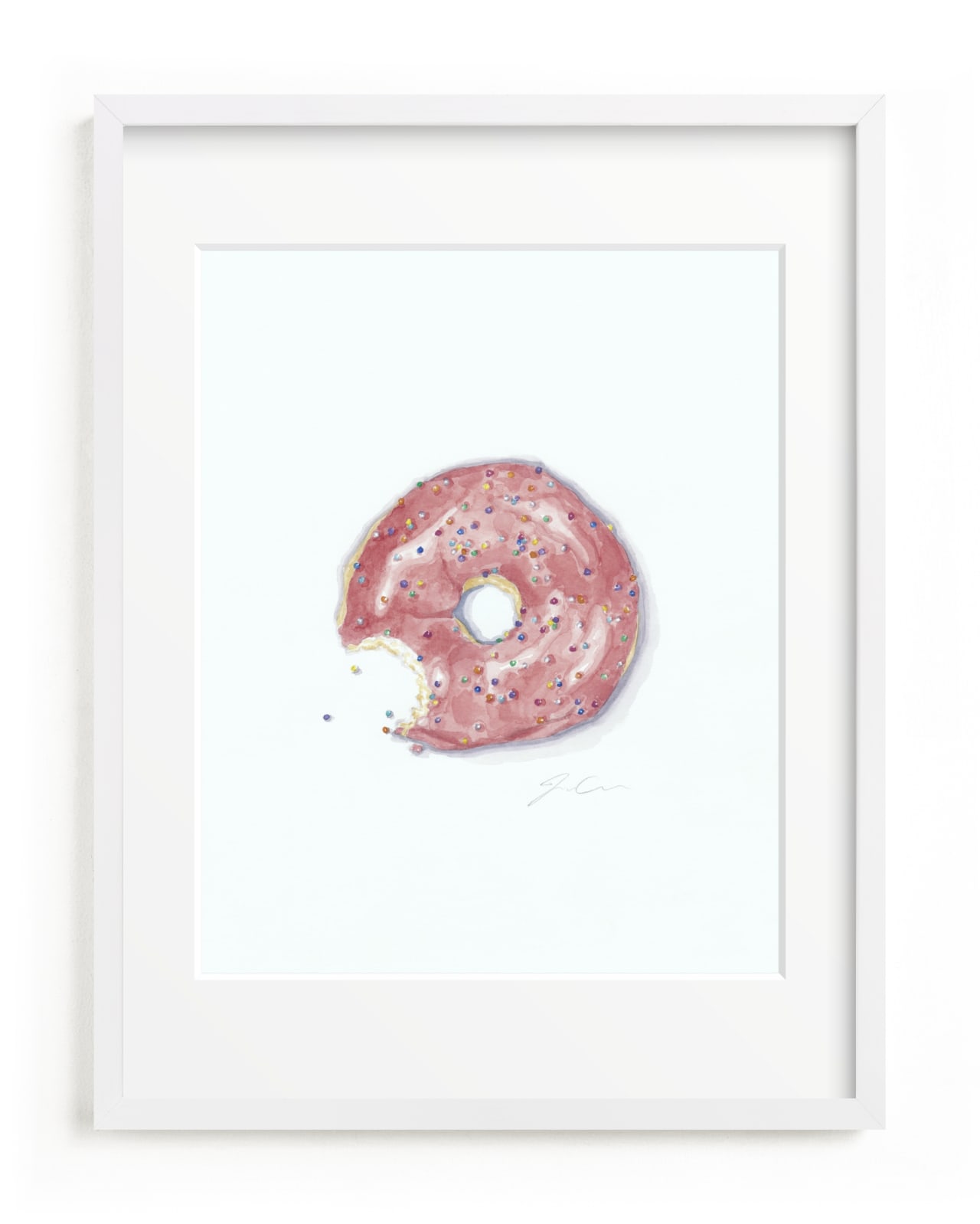 This is a colorful kids wall art by Jackie Graham called This is not a Donut Whole.