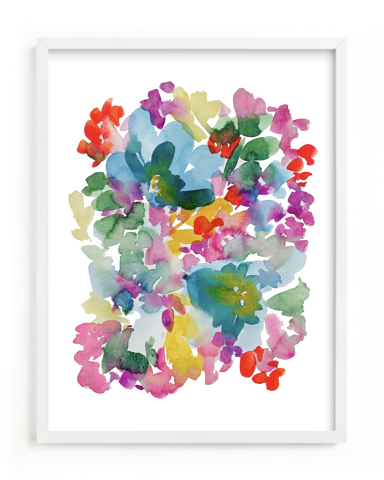 "Confetti Blooms" by Britt Mills in beautiful frame options and a variety of sizes.