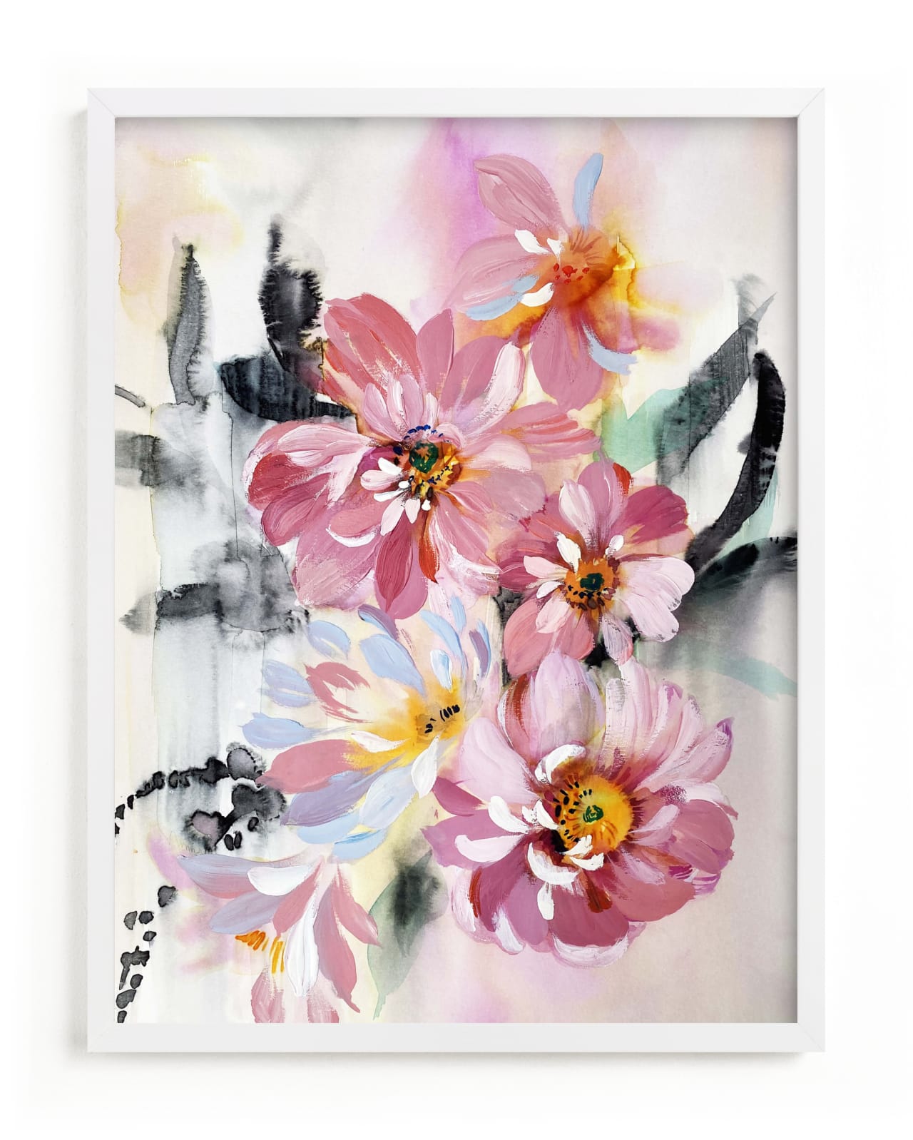"motion of flowers" by Tae Lee in beautiful frame options and a variety of sizes.