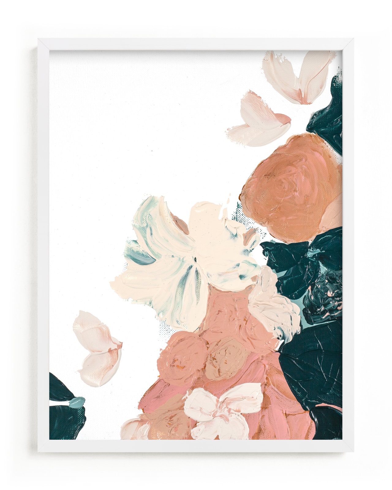 "Peach Abstract Botanical" by Caryn Owen in beautiful frame options and a variety of sizes.
