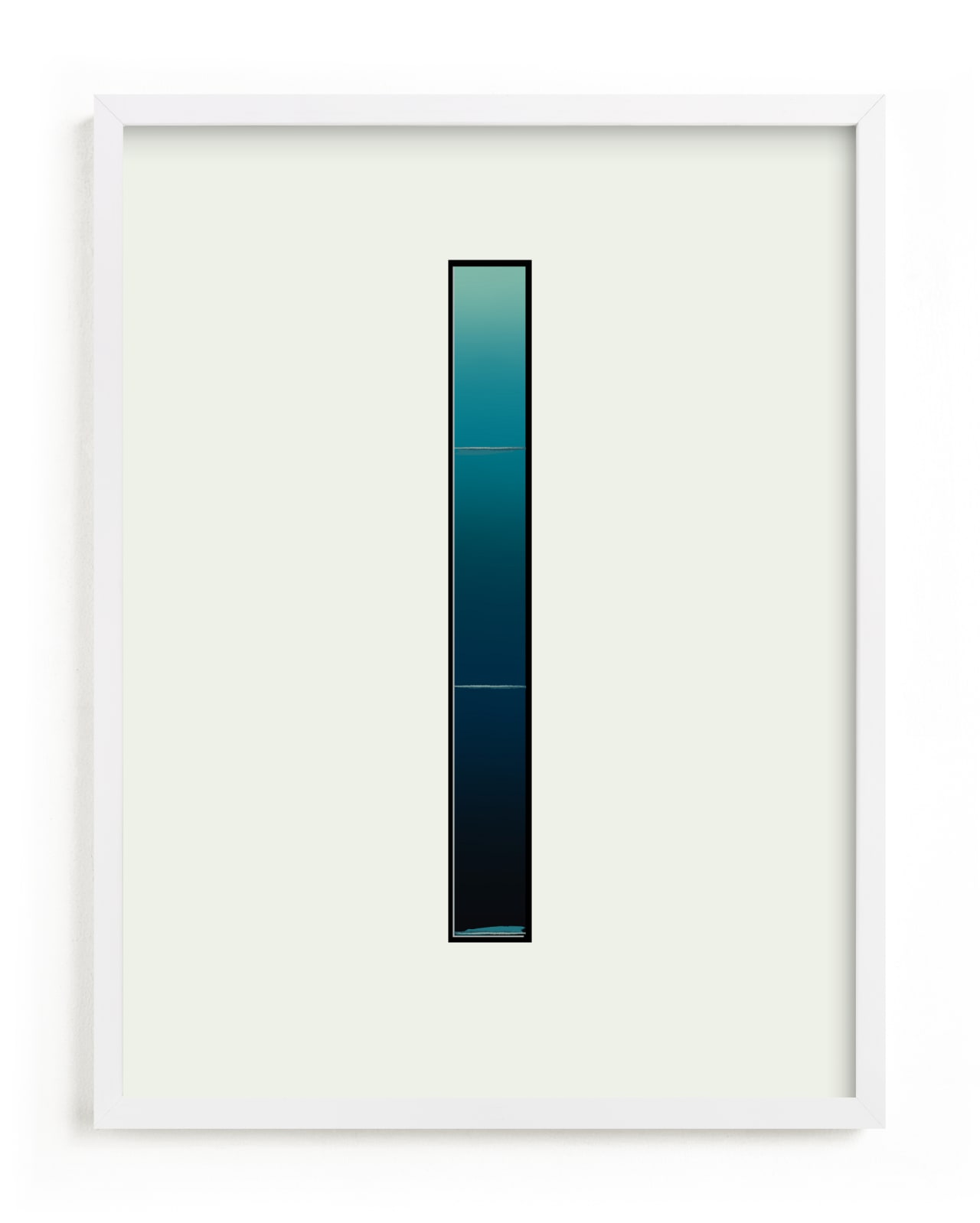This is a blue art by Curtis Newkirk called Building Window.