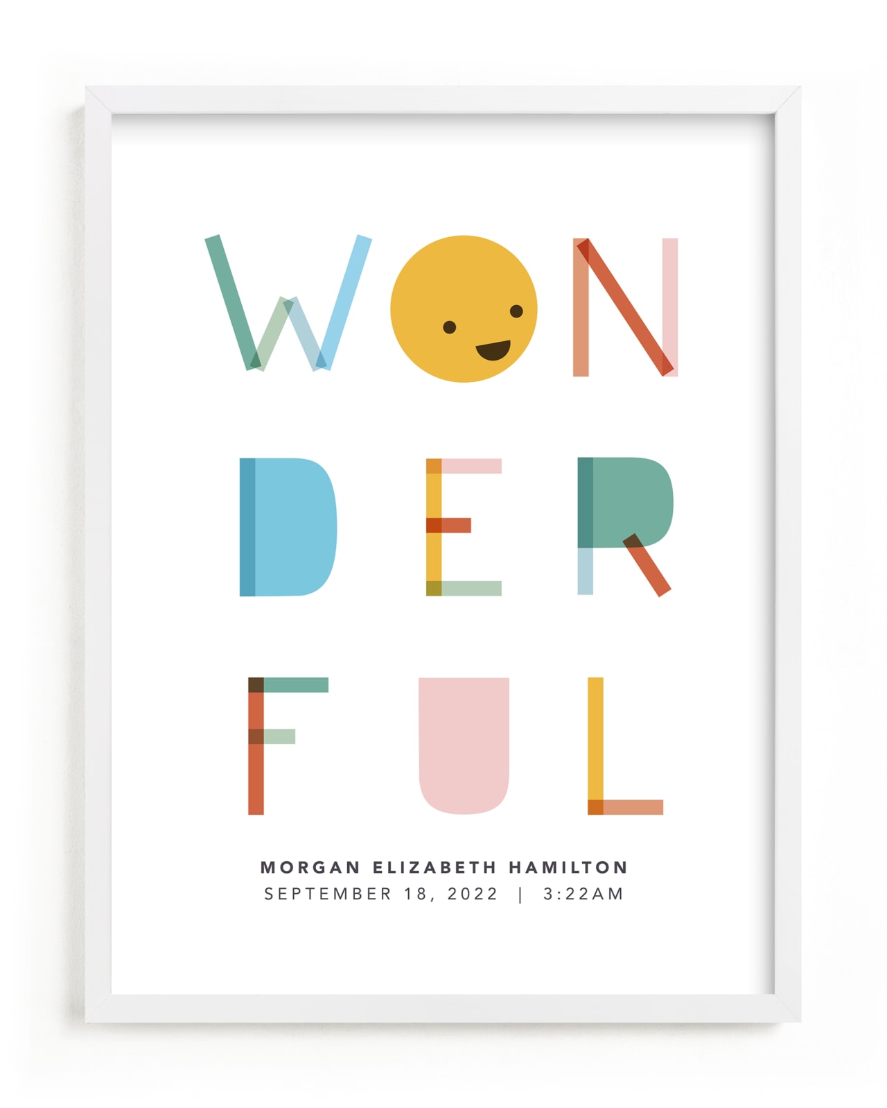 "All kinds of wonderful" - Custom Open Edition Nursery Art Print by Caitlin Considine in beautiful frame options and a variety of sizes.
