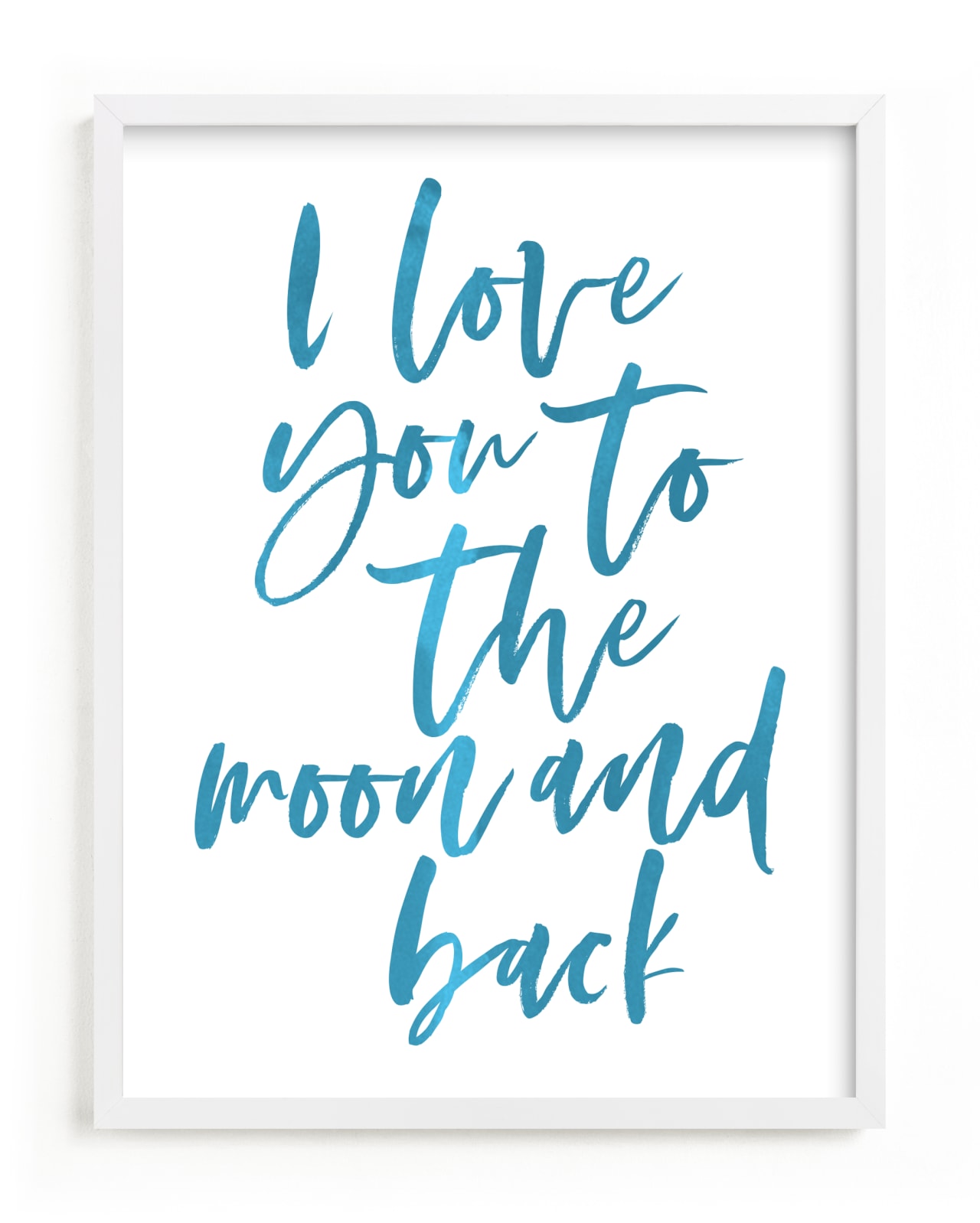 "I love you to the moon and back" - Limited Edition Art Print by Caitlin Considine in beautiful frame options and a variety of sizes.