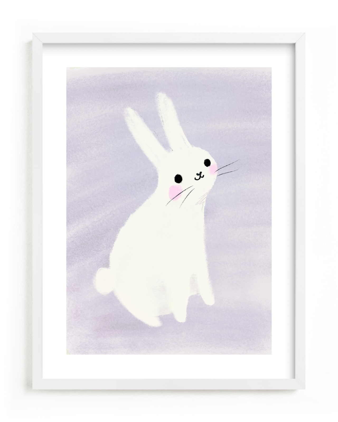 "Happy Bunny" - Limited Edition Art Print by Lori Wemple in beautiful frame options and a variety of sizes.