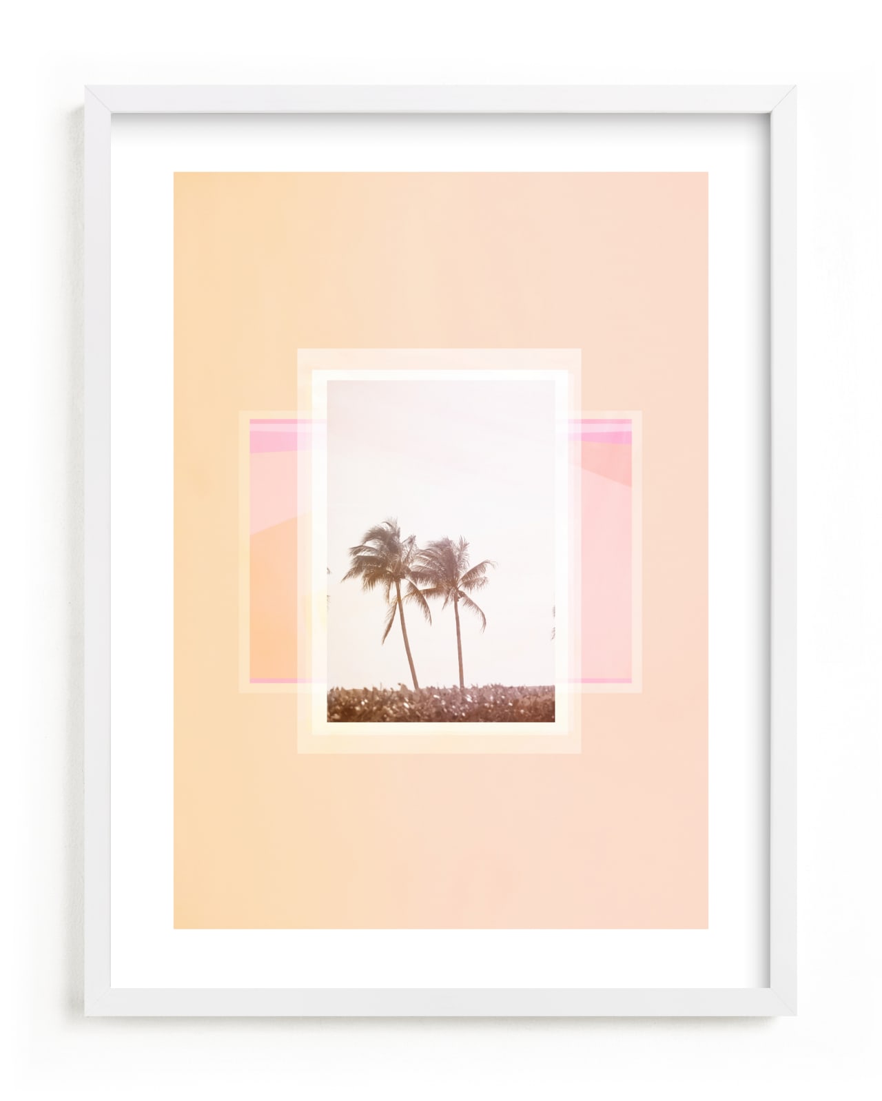 "Sweet summer palms." - Limited Edition Art Print by Dawn Smith in beautiful frame options and a variety of sizes.