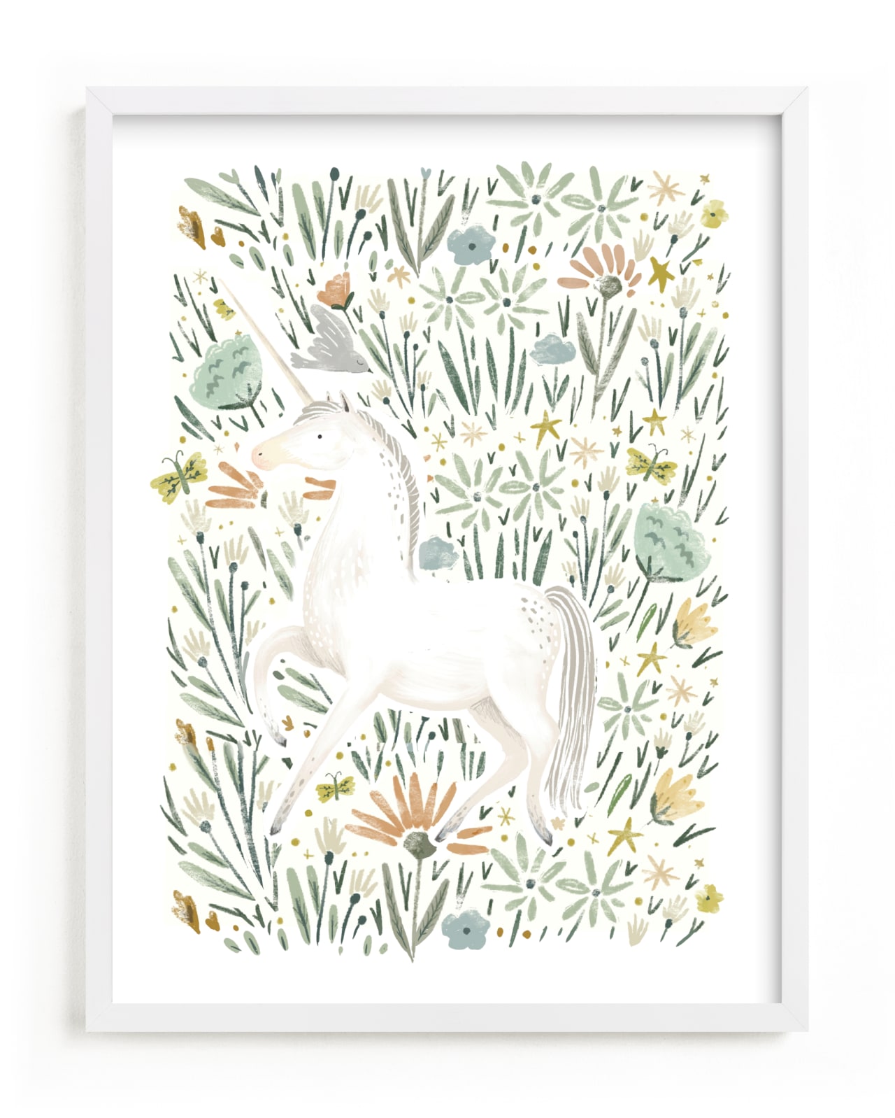 "Unicorn Forest" - Limited Edition Art Print by Hannah Williams in beautiful frame options and a variety of sizes.