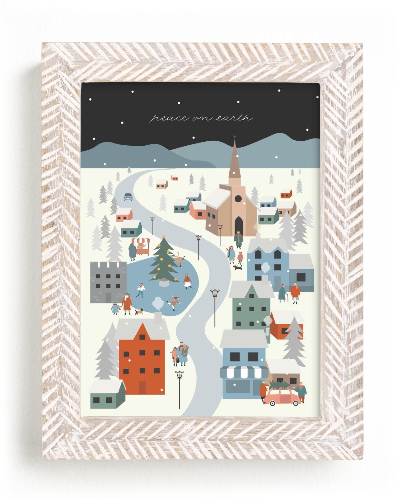 "Holiday Ville Art Print" by Grae in beautiful frame options and a variety of sizes.