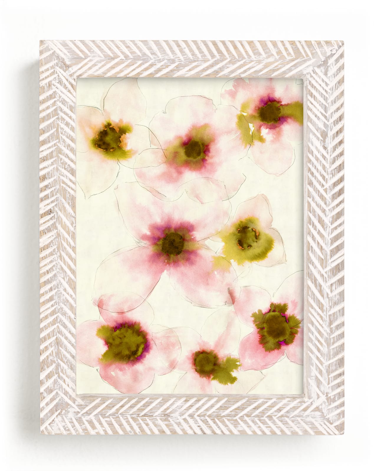 "Diaphanous Petals" by Kara Kosaka in beautiful frame options and a variety of sizes.