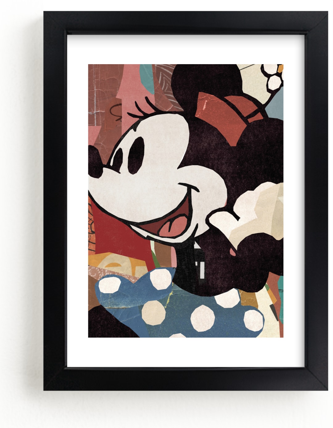 This is a colorful disney art by Sumak Studio called Paper Disney Minnie Mouse.