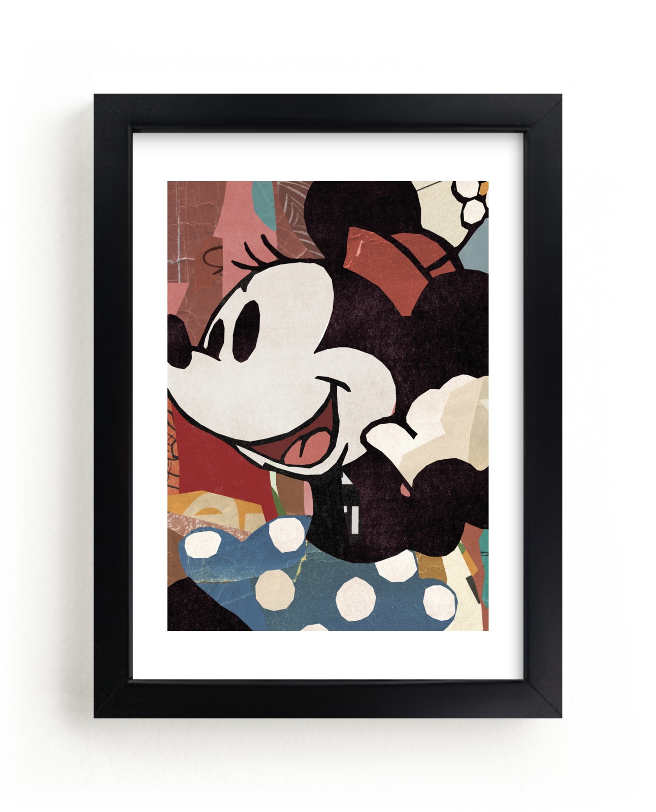 "Paper Disney Minnie Mouse" - Limited Edition Art Print by Sumak Studio in beautiful frame options and a variety of sizes.