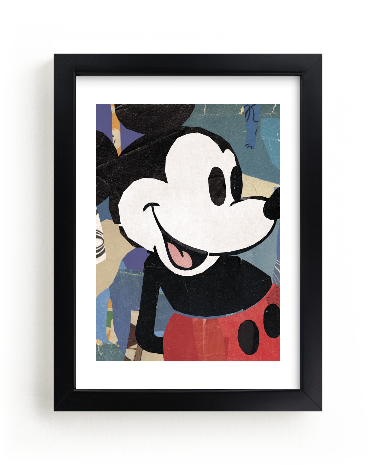 "Paper Disney Mickey Mouse" - Limited Edition Art Print by Sumak Studio in beautiful frame options and a variety of sizes.