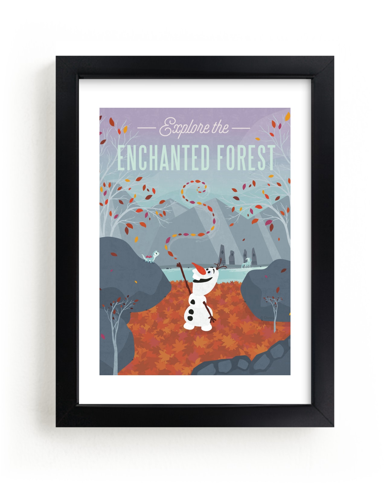 "Disney's Enchanted Forest" - Limited Edition Art Print by Erica Krystek in beautiful frame options and a variety of sizes.