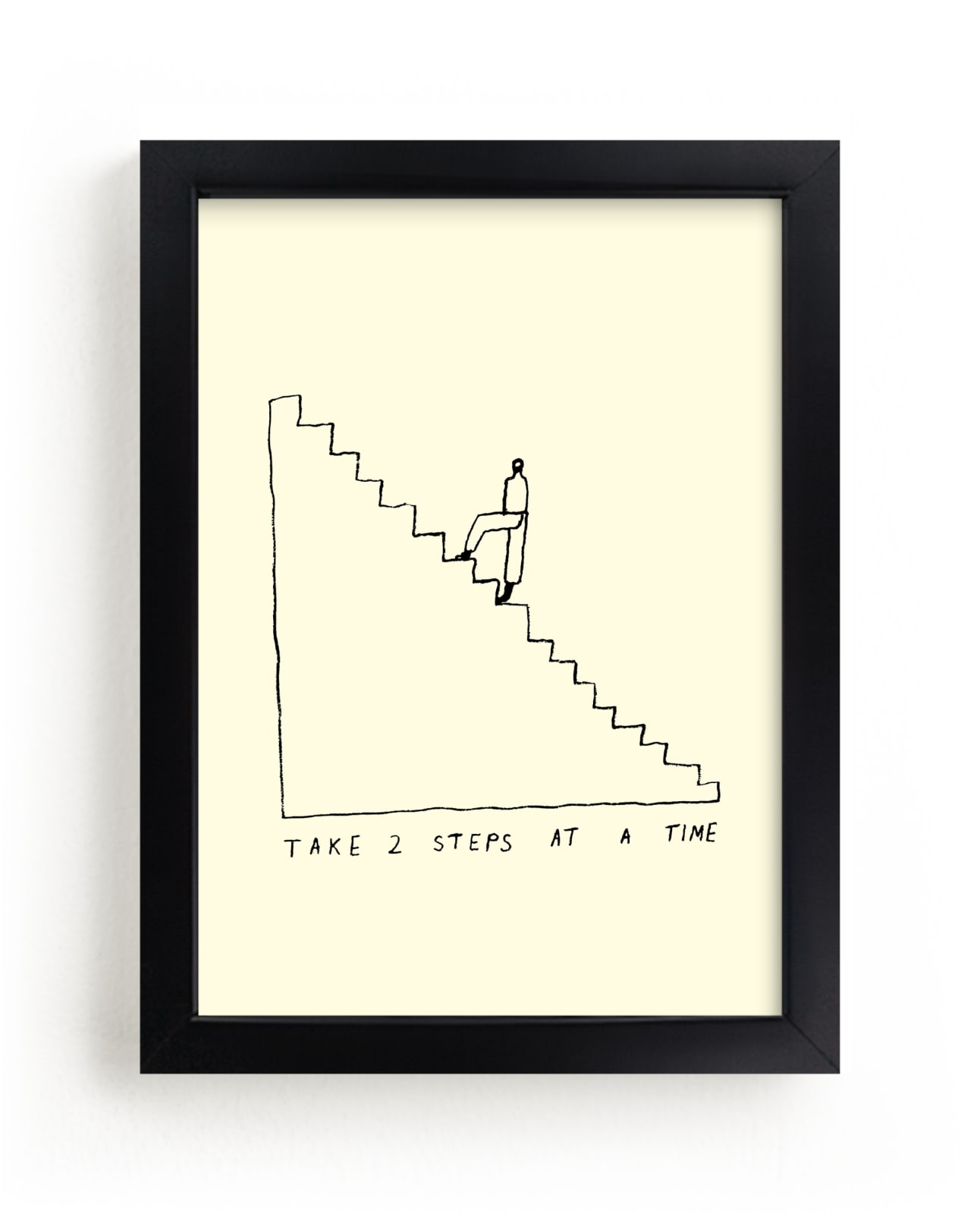 "Two Steps at a Time" - Limited Edition Art Print by Elliot Stokes in beautiful frame options and a variety of sizes.