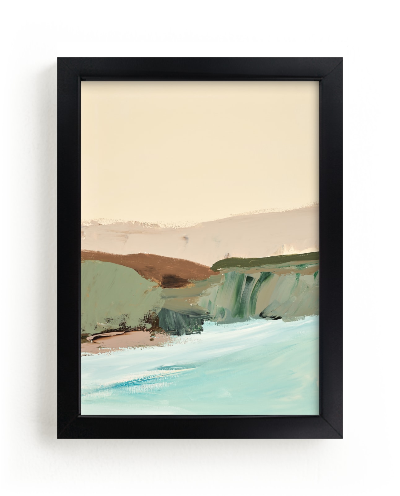 "Muted Seascape Diptych II" - Limited Edition Art Print by Caryn Owen in beautiful frame options and a variety of sizes.