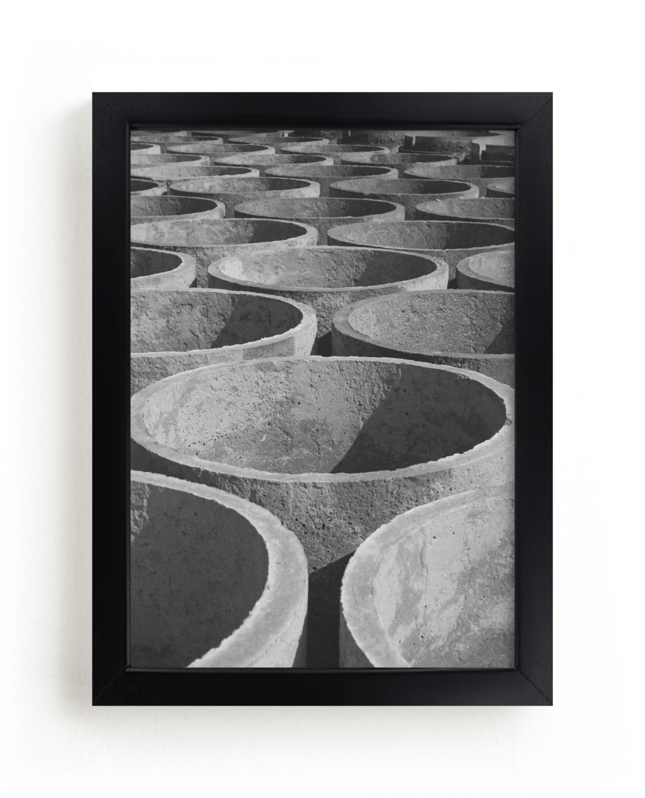 "concrete cylinders" - Limited Edition Art Print by Alaric Yanos in beautiful frame options and a variety of sizes.