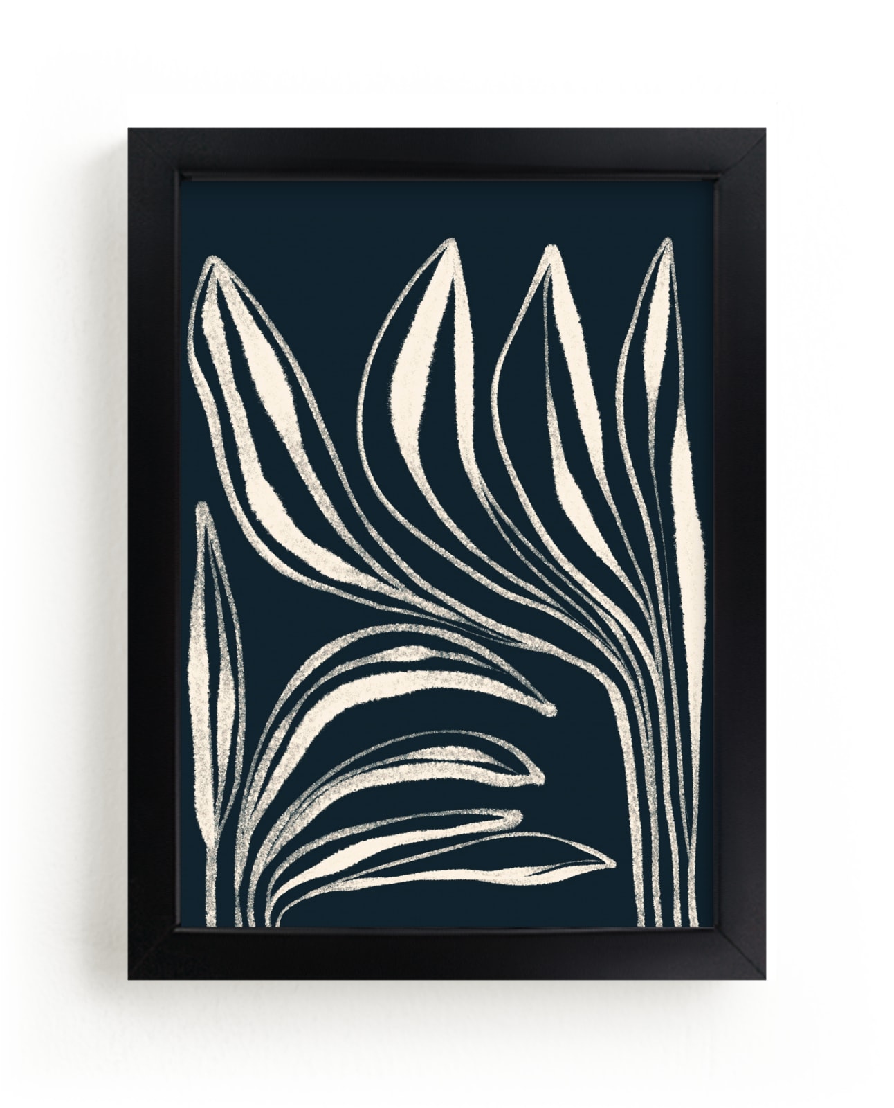 "Navy Botanical #1" - Limited Edition Art Print by ALICIA BOCK in beautiful frame options and a variety of sizes.