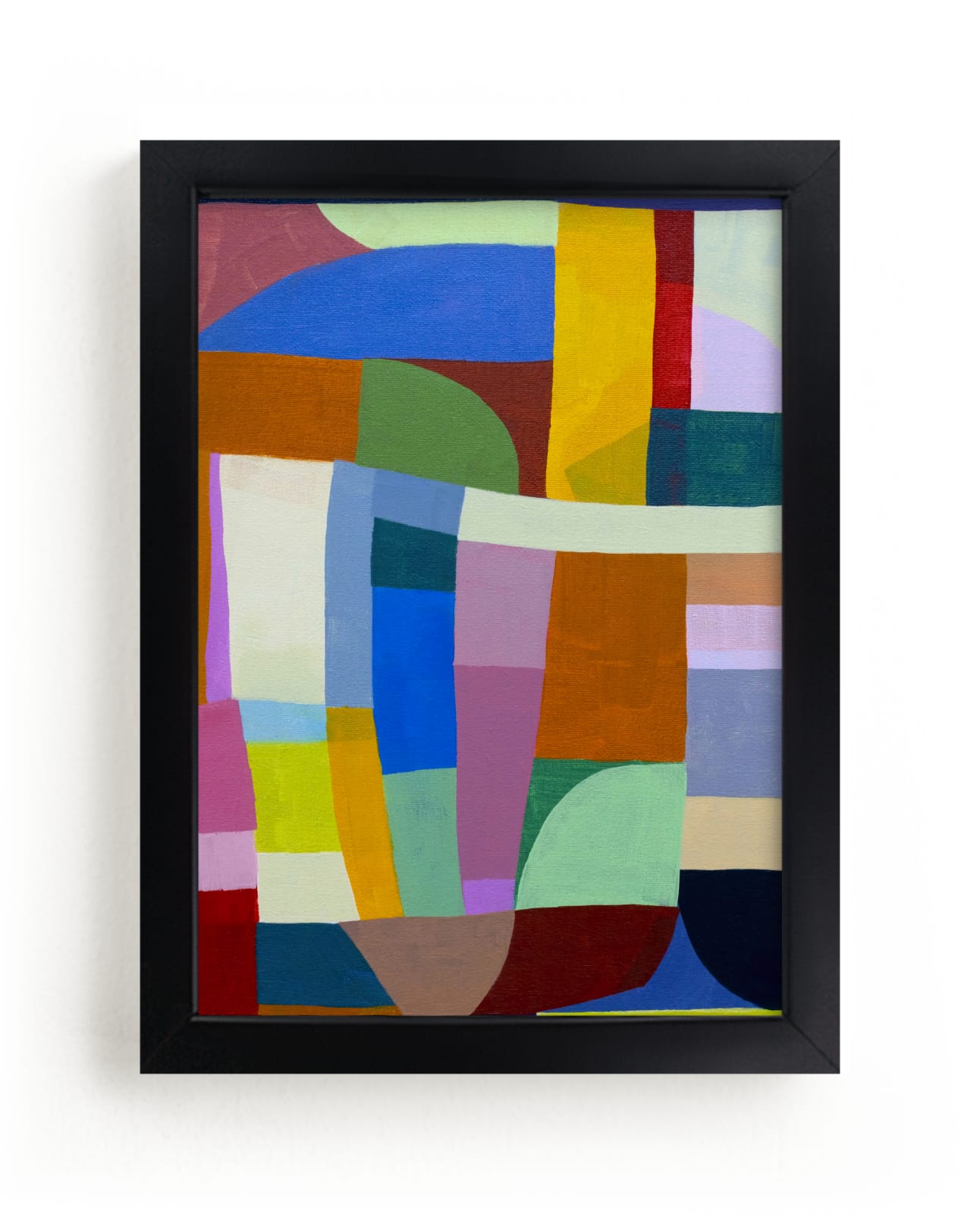 "Color Rhythm: Beach Blanket" - Limited Edition Art Print by Poppy Dodge in beautiful frame options and a variety of sizes.