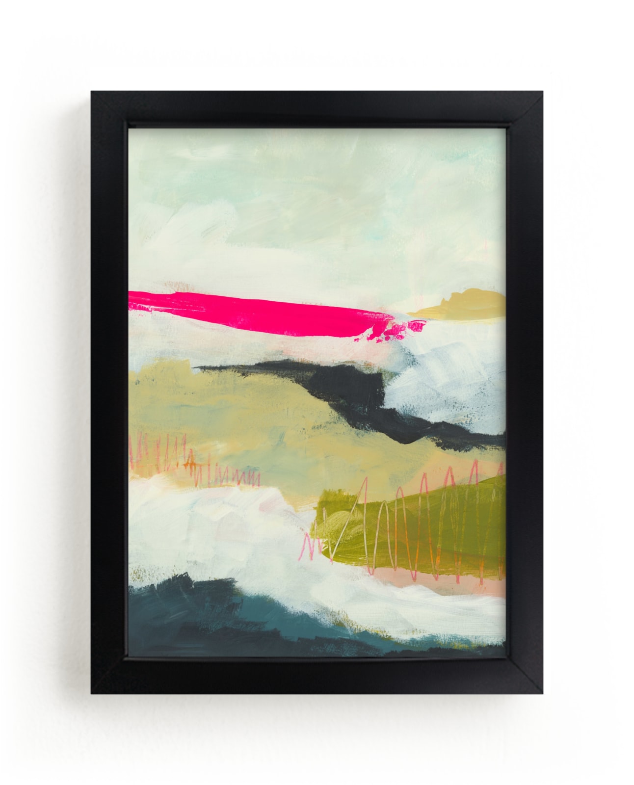 "Pink Horizons - Hope" - Limited Edition Art Print by Karyn Denten in beautiful frame options and a variety of sizes.