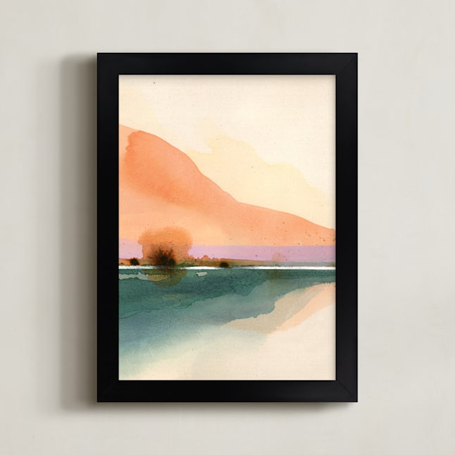 "Orange Sunset Scenery 1" - Limited Edition Art Print by Shina Choi in beautiful frame options and a variety of sizes.