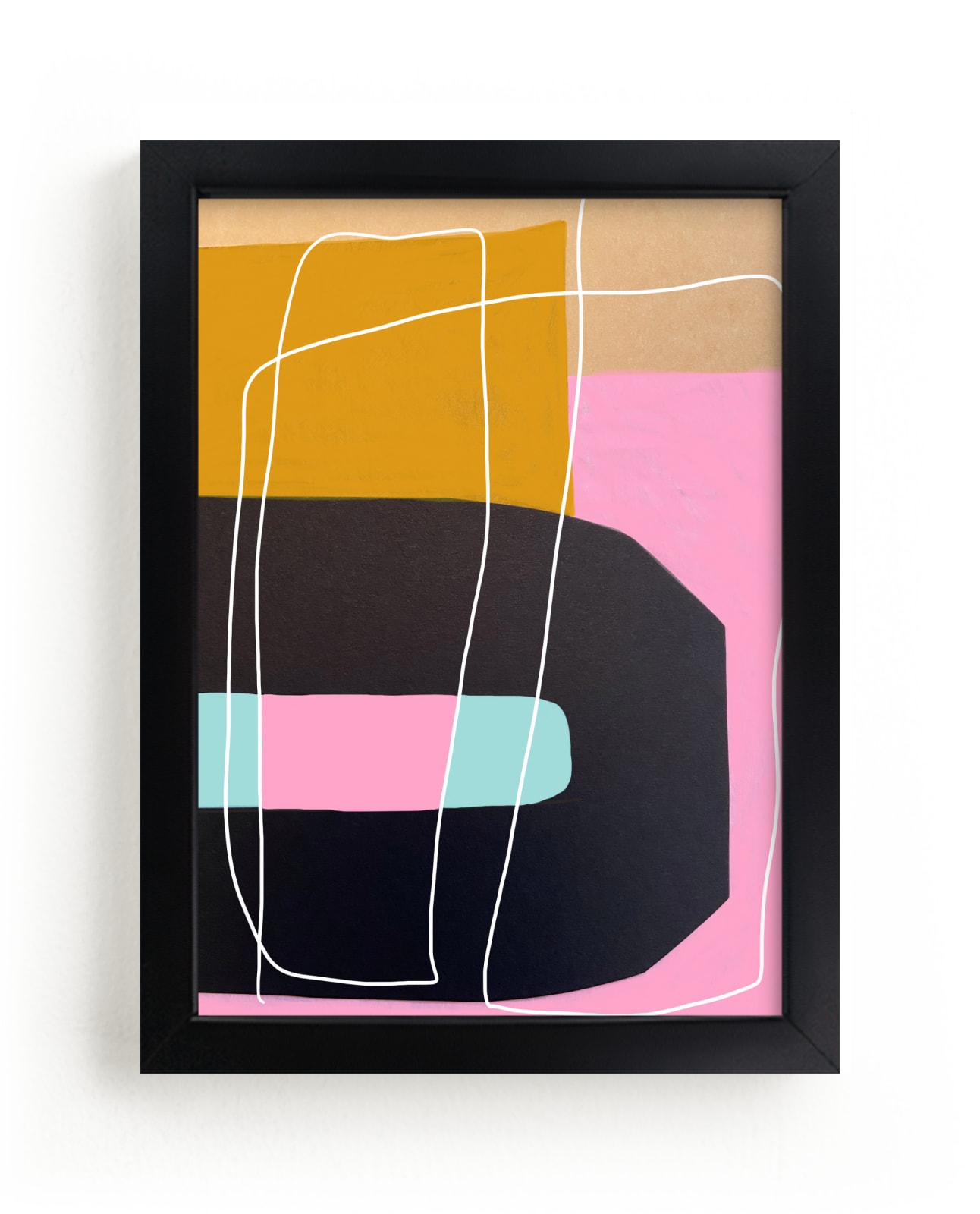"Lines and Paths" - Limited Edition Art Print by Deborah Velasquez in beautiful frame options and a variety of sizes.