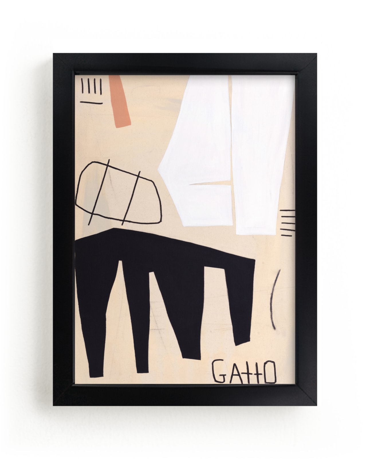 "GATTO" - Limited Edition Art Print by Keren Toledano in beautiful frame options and a variety of sizes.