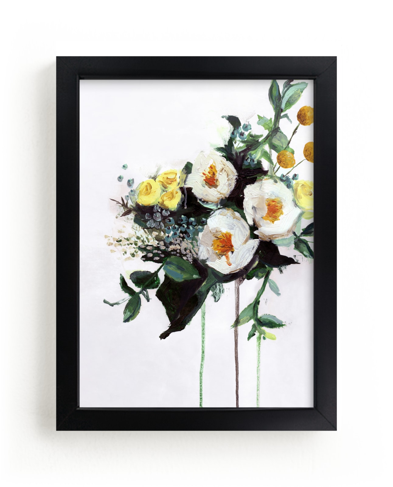 "White Flowers" - Limited Edition Art Print by Kirsta Benedetti in beautiful frame options and a variety of sizes.