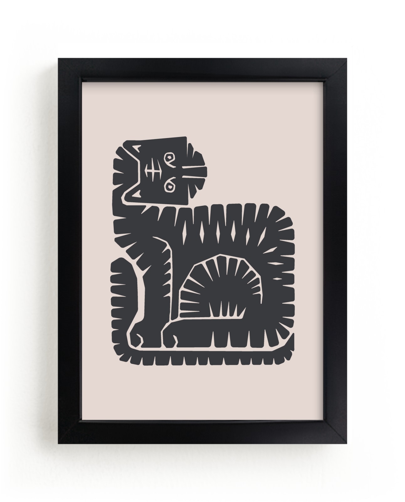 "Sitting Tiger" - Limited Edition Art Print by Dani Lugato in beautiful frame options and a variety of sizes.