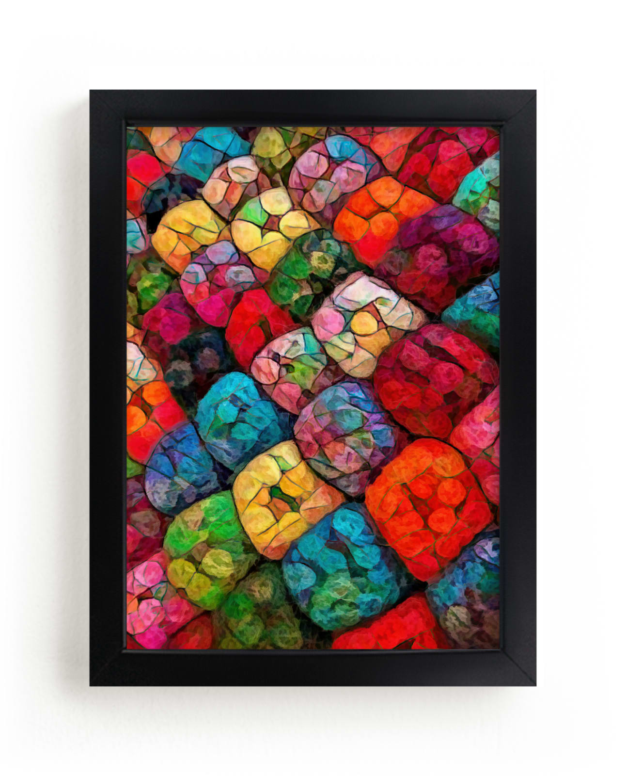 "Abstract Felted Wool II" - Limited Edition Art Print by A MAZ Design in beautiful frame options and a variety of sizes.