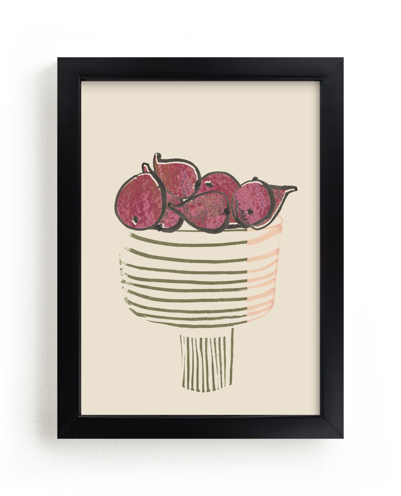 "Bowl of figs" - Limited Edition Art Print by Bethania Lima in beautiful frame options and a variety of sizes.