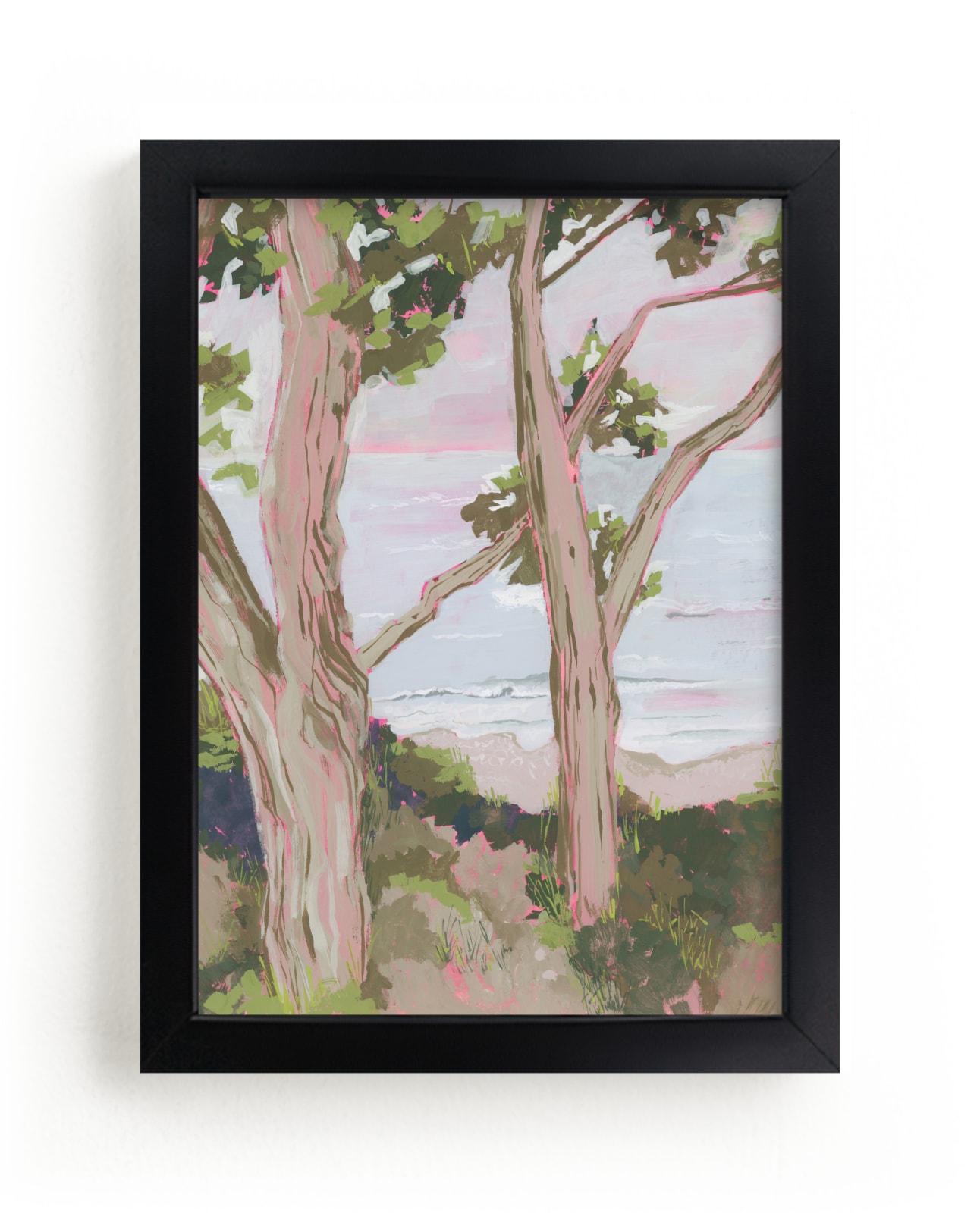"Magheramore beach" - Limited Edition Art Print by Lucrecia Caporale in beautiful frame options and a variety of sizes.