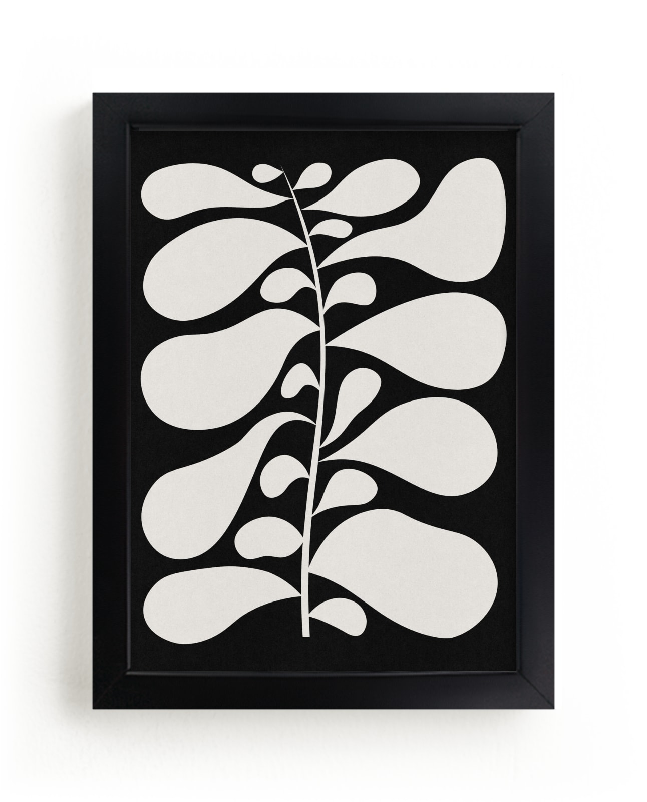 "Black Plant II" - Limited Edition Art Print by Alisa Galitsyna in beautiful frame options and a variety of sizes.