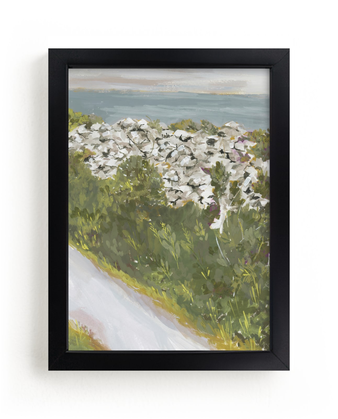 "Inis Mor II" - Limited Edition Art Print by Lucrecia Caporale in beautiful frame options and a variety of sizes.